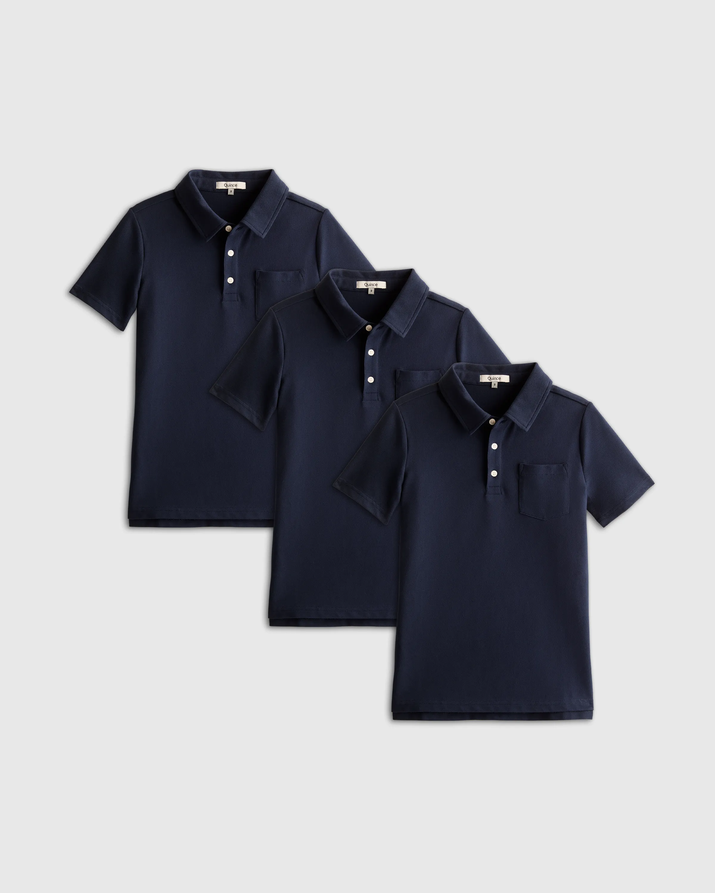 100% Organic Cotton Polo 3-Pack