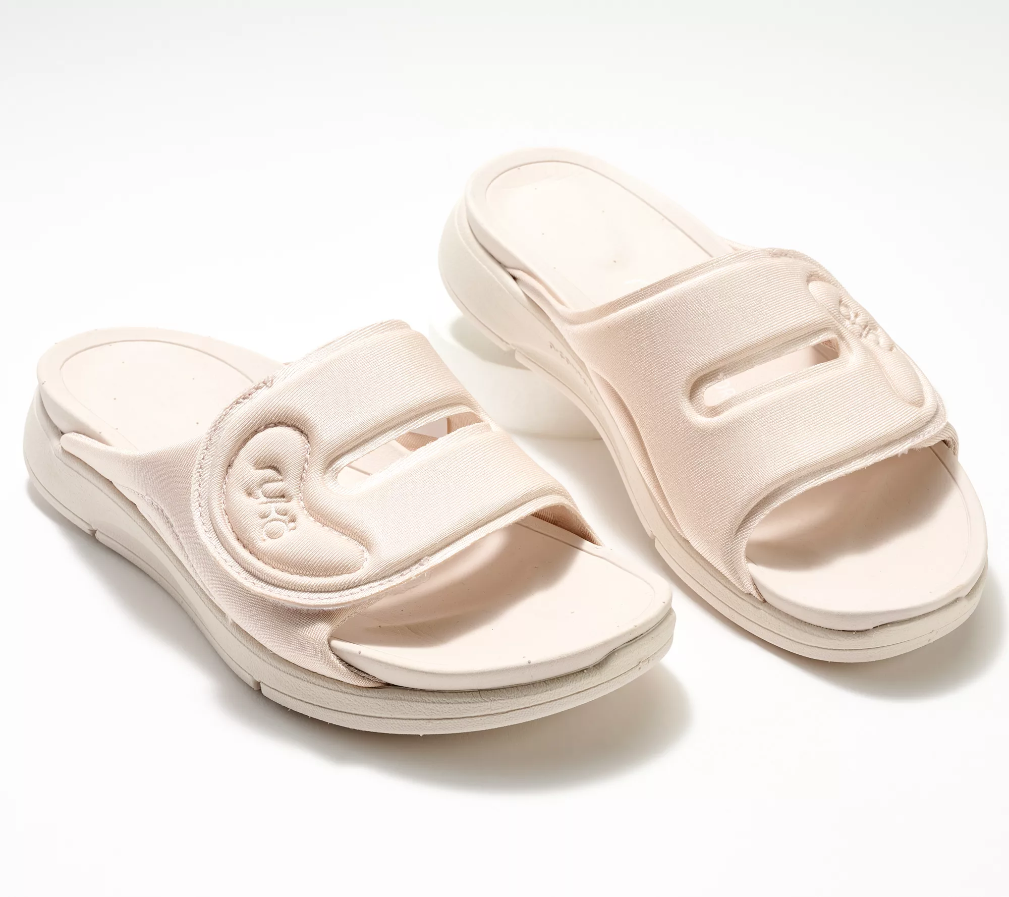 "As Is" Ryka Adjustable Recovery Slide Sandals - Tao