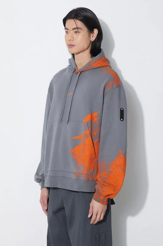 A-COLD-WALL* cotton sweatshirt Brushstroke Hoodie men's gray color hooded with a print ACWMW183