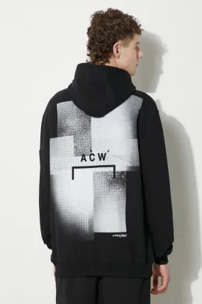 A-COLD-WALL* cotton sweatshirt Brutalist Hoodie men's black color