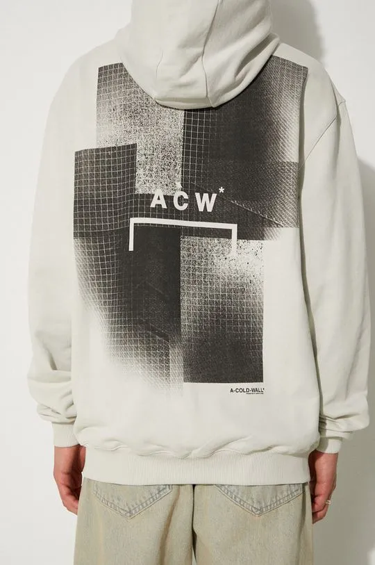 A-COLD-WALL* cotton sweatshirt Brutalist Hoodie men's gray color