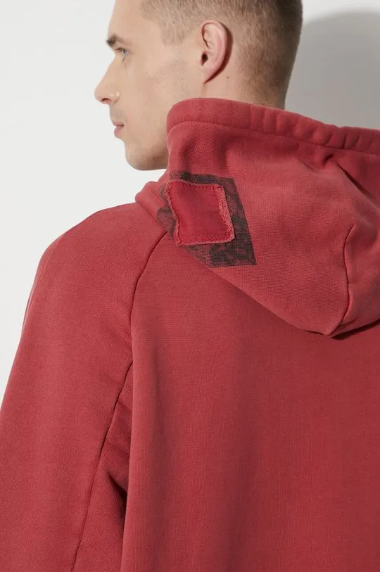 A-COLD-WALL* cotton sweatshirt Cubist Hoodie men's maroon color hooded ACWMW173