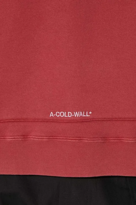 A-COLD-WALL* cotton sweatshirt Cubist Hoodie men's maroon color hooded ACWMW173