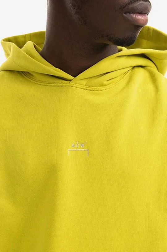 A-COLD-WALL* cotton sweatshirt Essential Hoodie men's green color