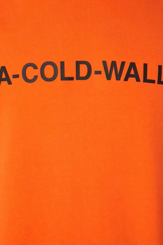 A-COLD-WALL* cotton sweatshirt Essential Logo Hoodie men's orange color