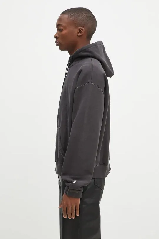 A-COLD-WALL* cotton sweatshirt Millbank Hoodie men's gray color hooded smooth ACWMW197