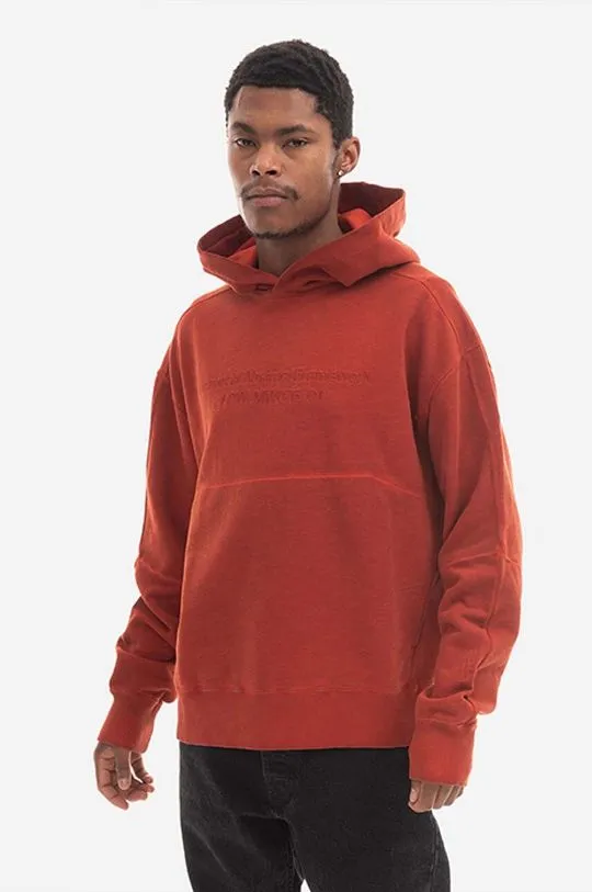 A-COLD-WALL* cotton sweatshirt Overdye Hoodie men's red color