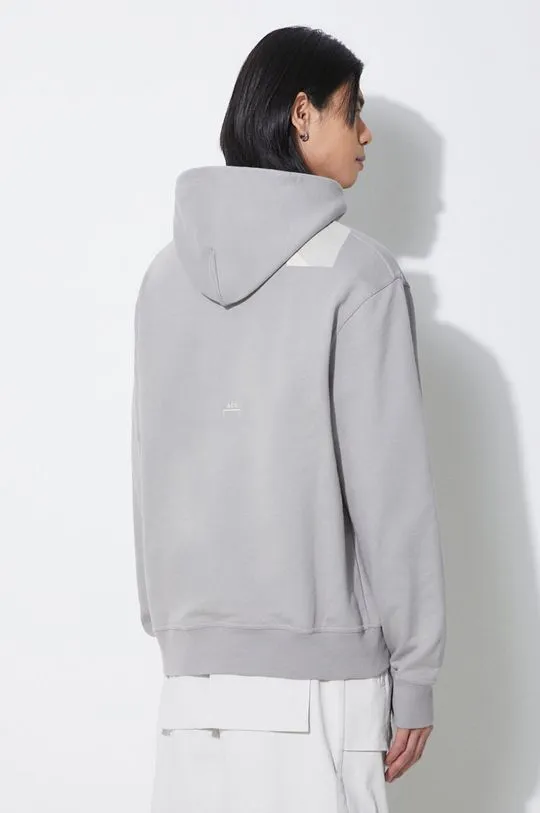 A-COLD-WALL* cotton sweatshirt Strand Hoodie men's gray color hooded with a print ACWMW186