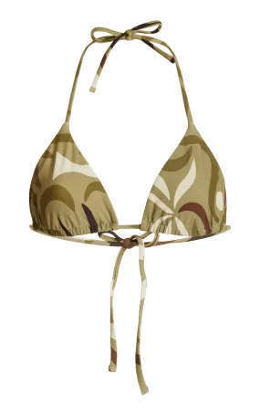 Abysse Exclusive Maya Printed Triangle Bikini Top