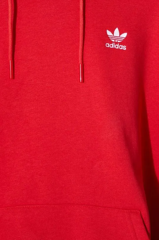 adidas Originals sweatshirt 3-Stripes Hoodie OS women's red color IN8397