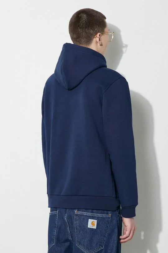 adidas Originals sweatshirt GRF Hoodie men's navy blue color IS1419