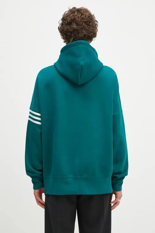 adidas Originals sweatshirt Neuclassics C Hoodie men's green color hooded with an application JF9140