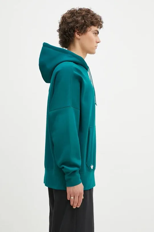 adidas Originals sweatshirt Neuclassics C Hoodie men's green color hooded with an application JF9140