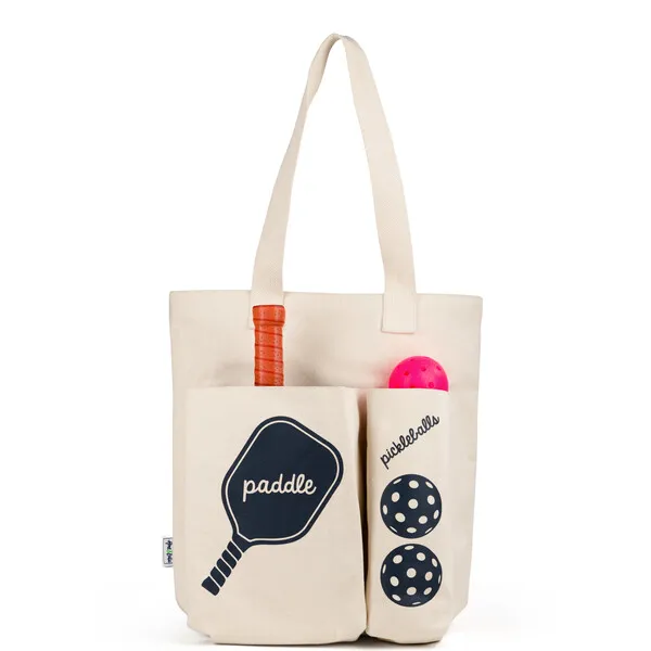 Ame & Lulu Women's Pickler Pickleball Tote, Navy Icons