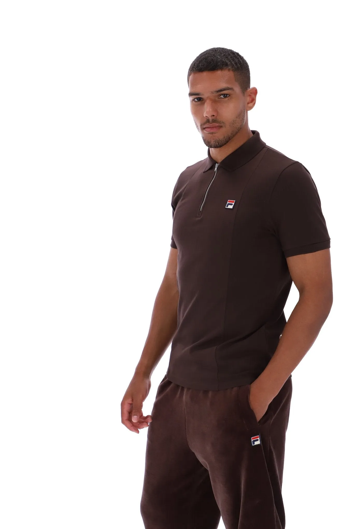 Anton Fabric Mix Panel Polo