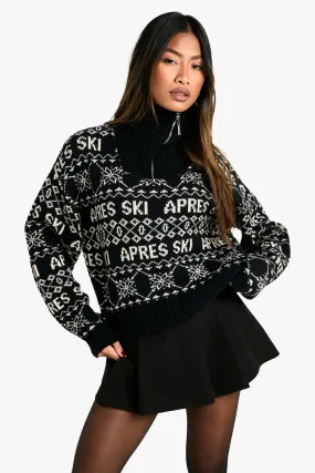 Apres Ski Half Zip Christmas Jumper