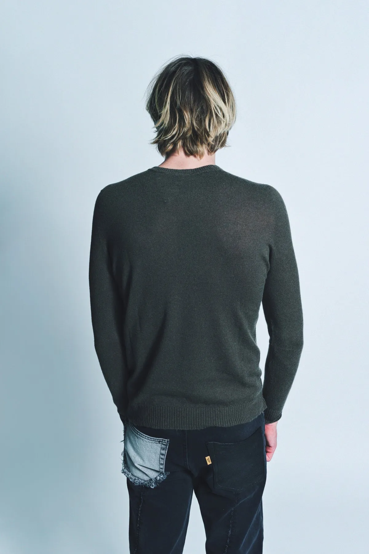 AVANT TOI | FROSTED EFFECT ROUND NECK REVERSIBLE PULLOVER