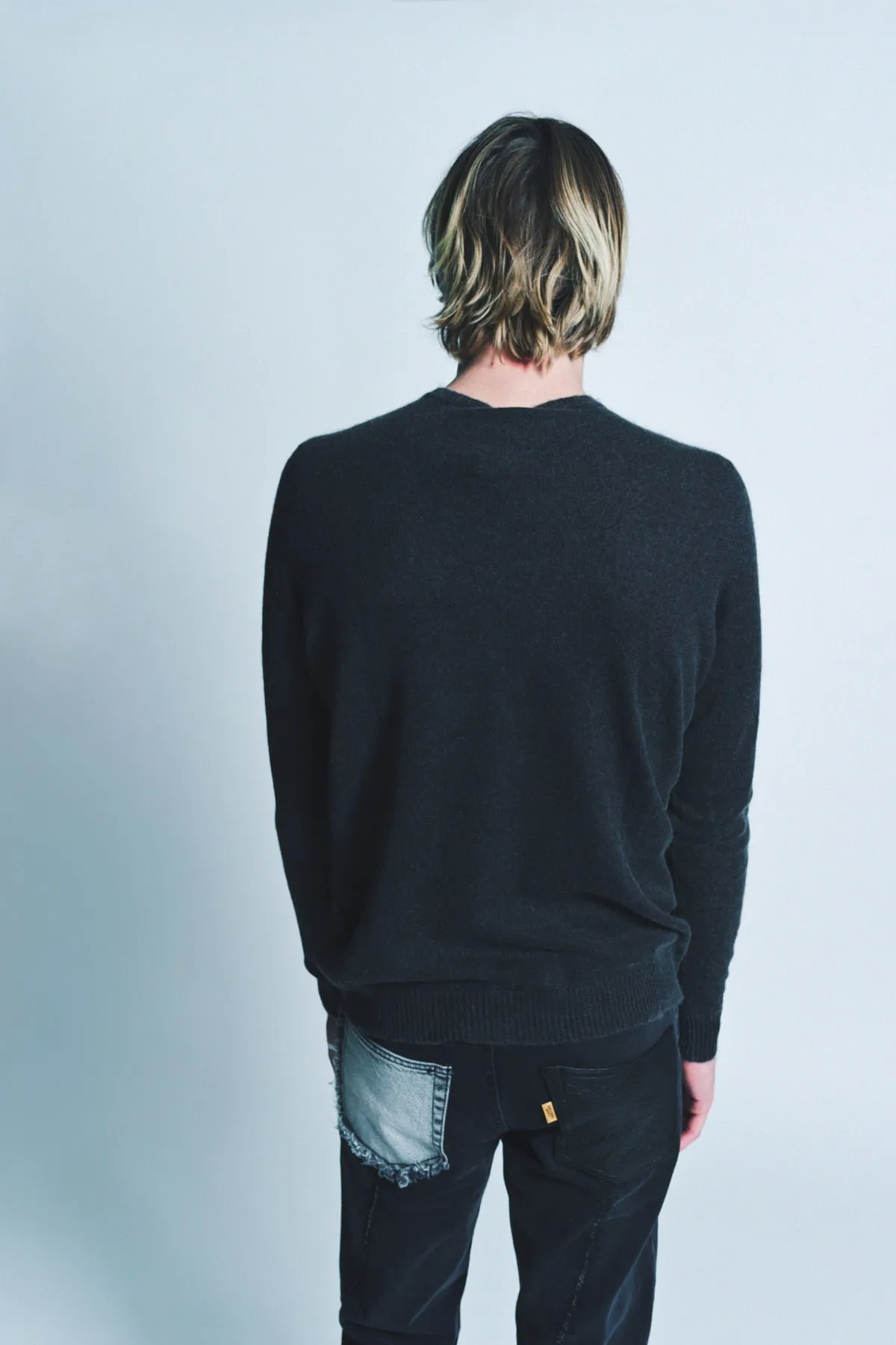 AVANT TOI | FROSTED EFFECT ROUND NECK REVERSIBLE PULLOVER