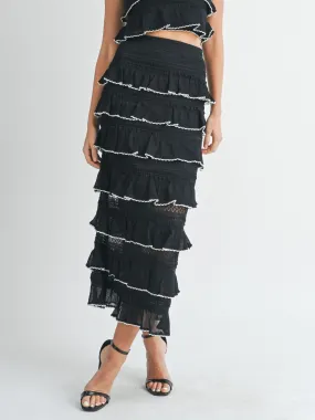 Bali Tiered Ruffle Skirt