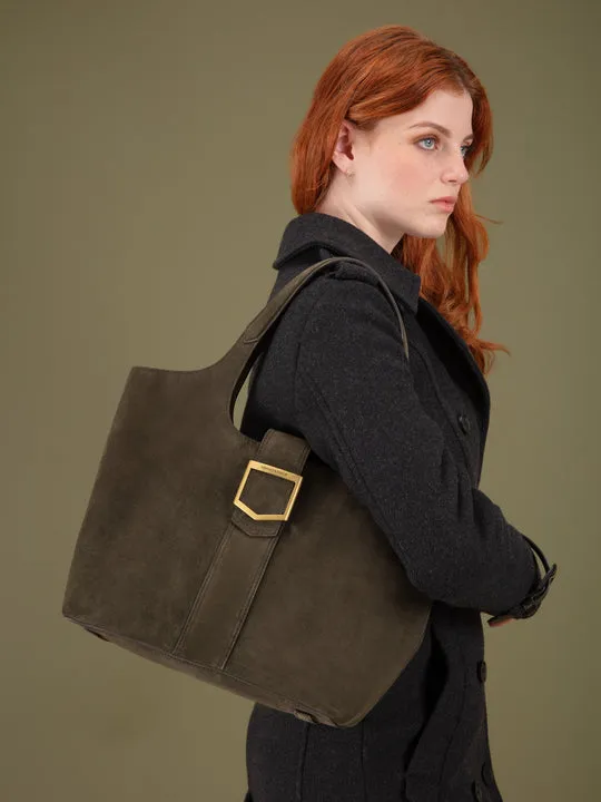 Belmont moss green Tote bag