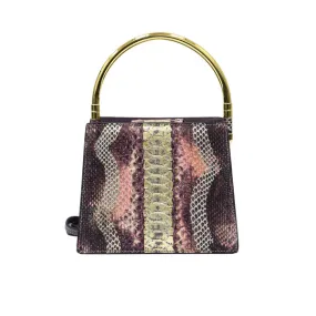 Biagini Women's Gea Python Hand Bag