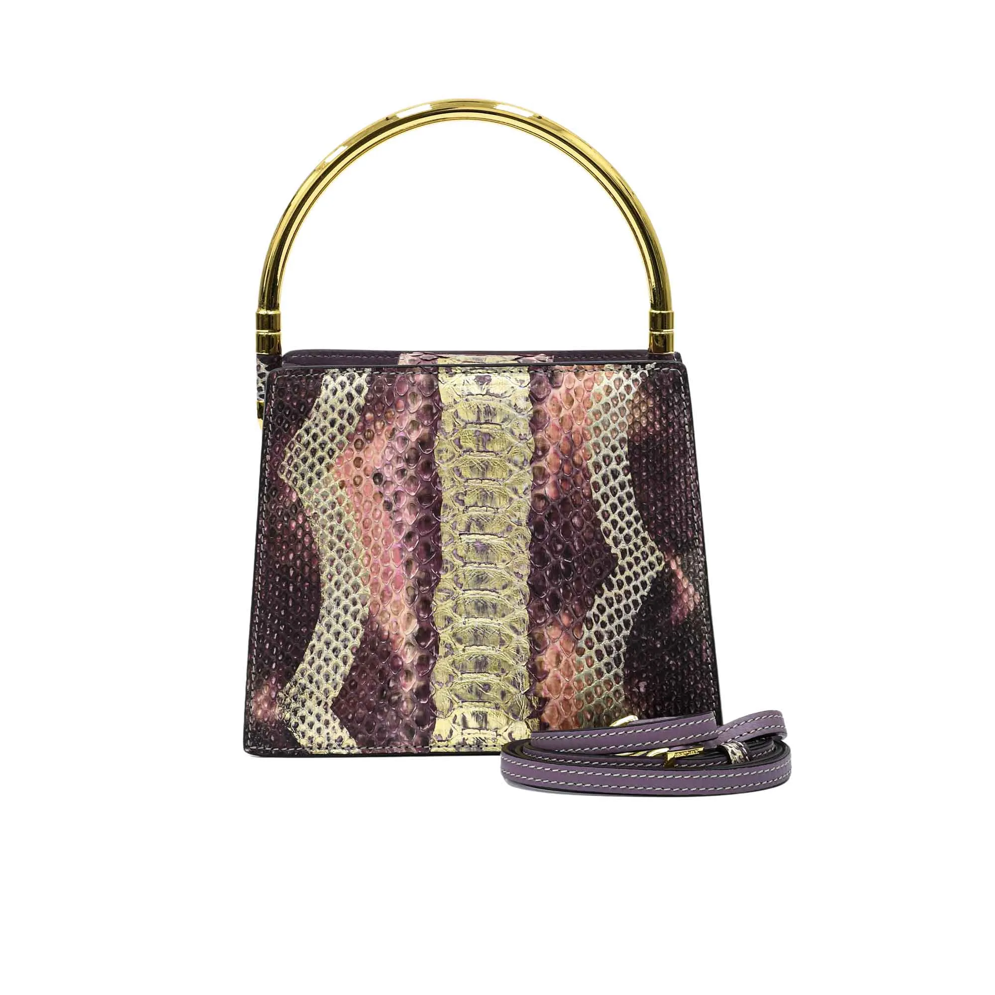 Biagini Women's Gea Python Hand Bag