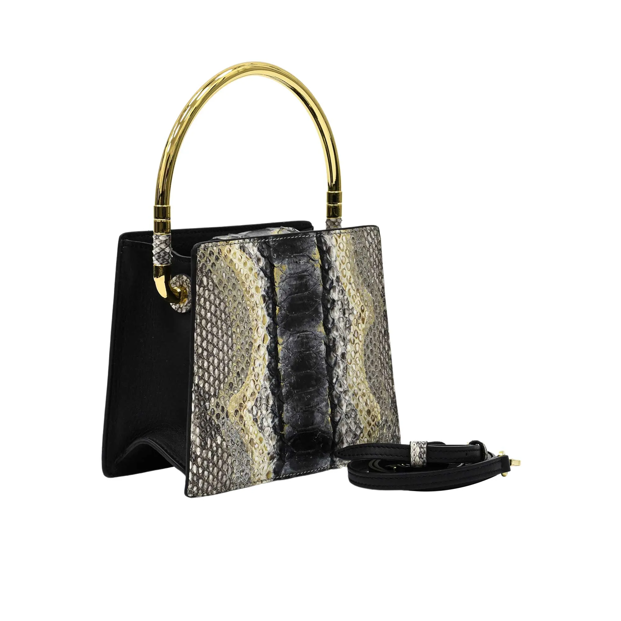 Biagini Women's Gea Python Hand Bag