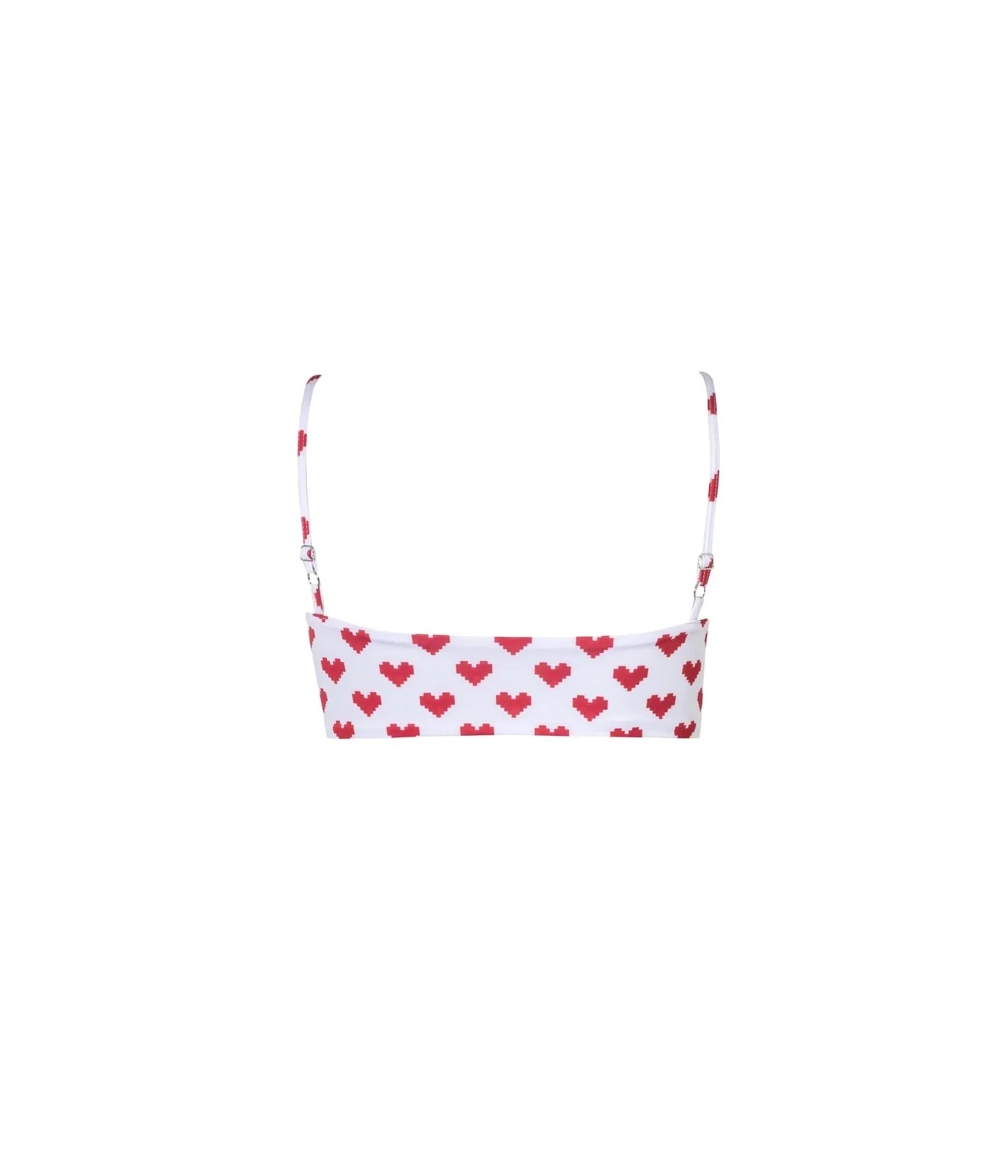 --Bikini top Samba Top Red Pixel Hearts-