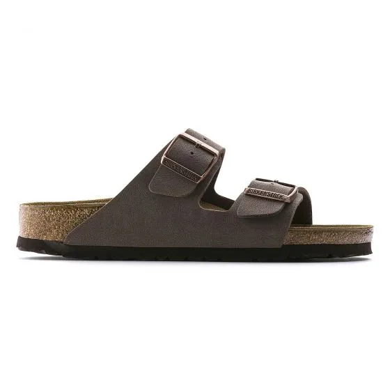 Birkenstock Unisex Arizona Birko Flor Mocca Brown Sandals - Narrow Fit