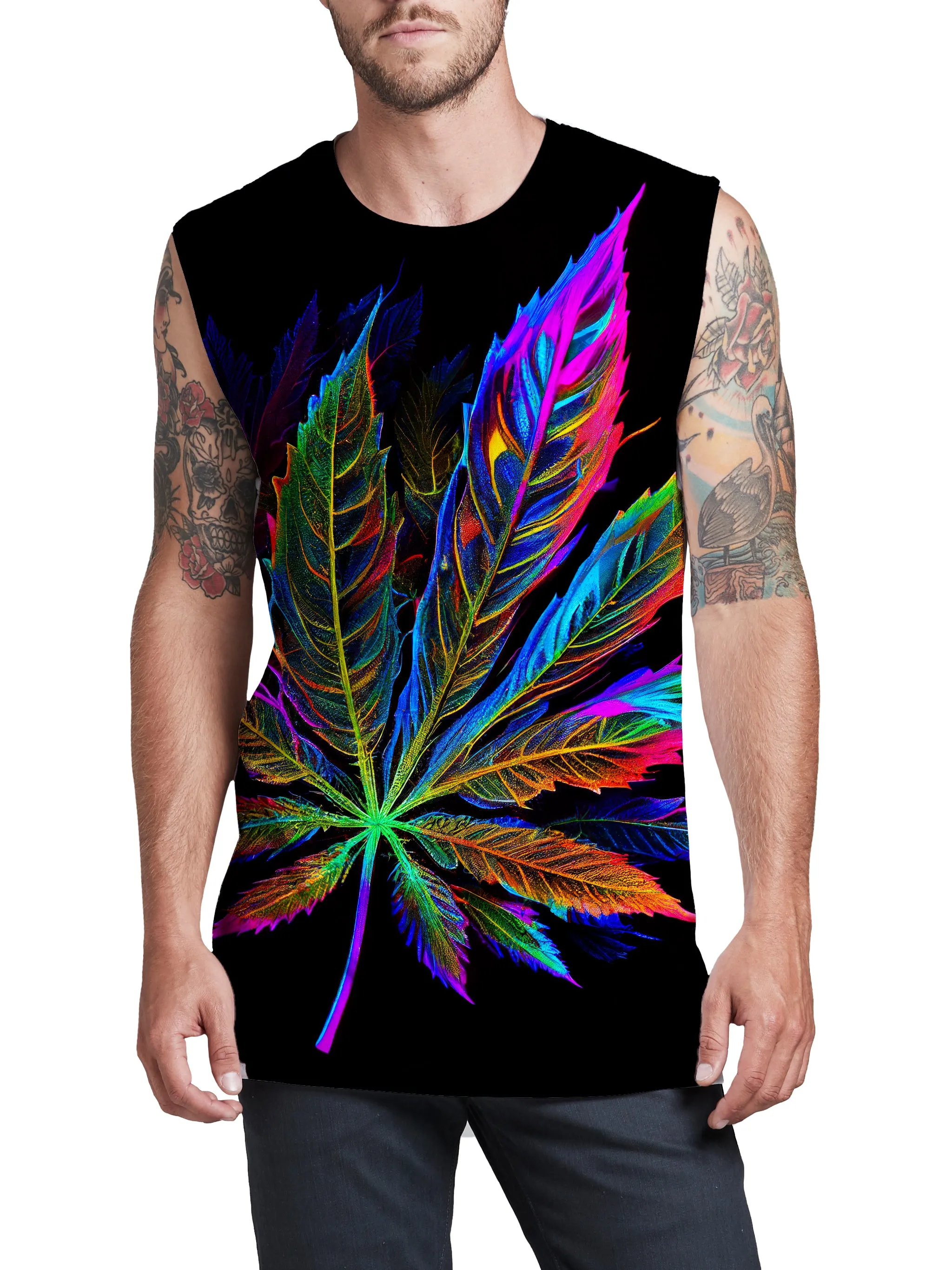 Blacklight Weed Men's Muscle Tank