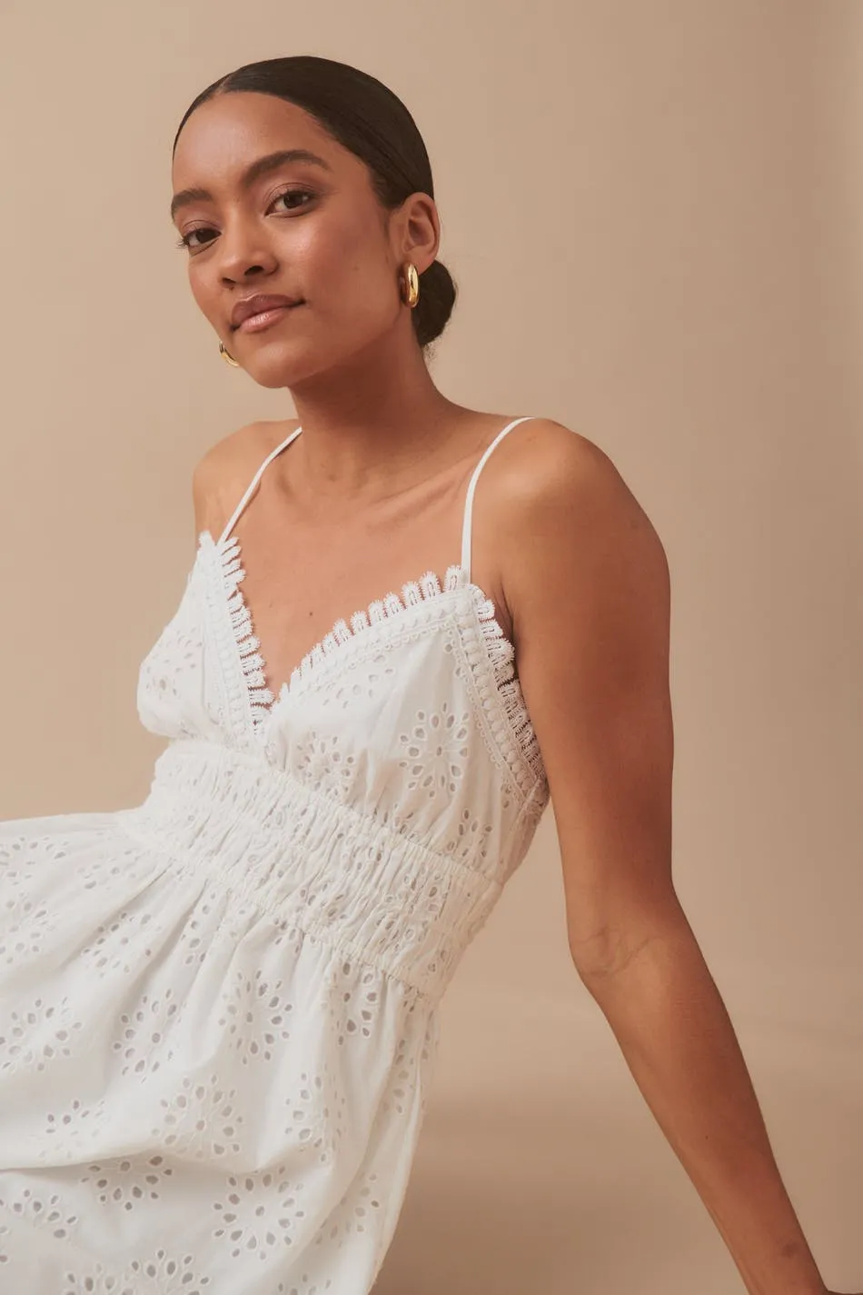 Broderie anglaise dress