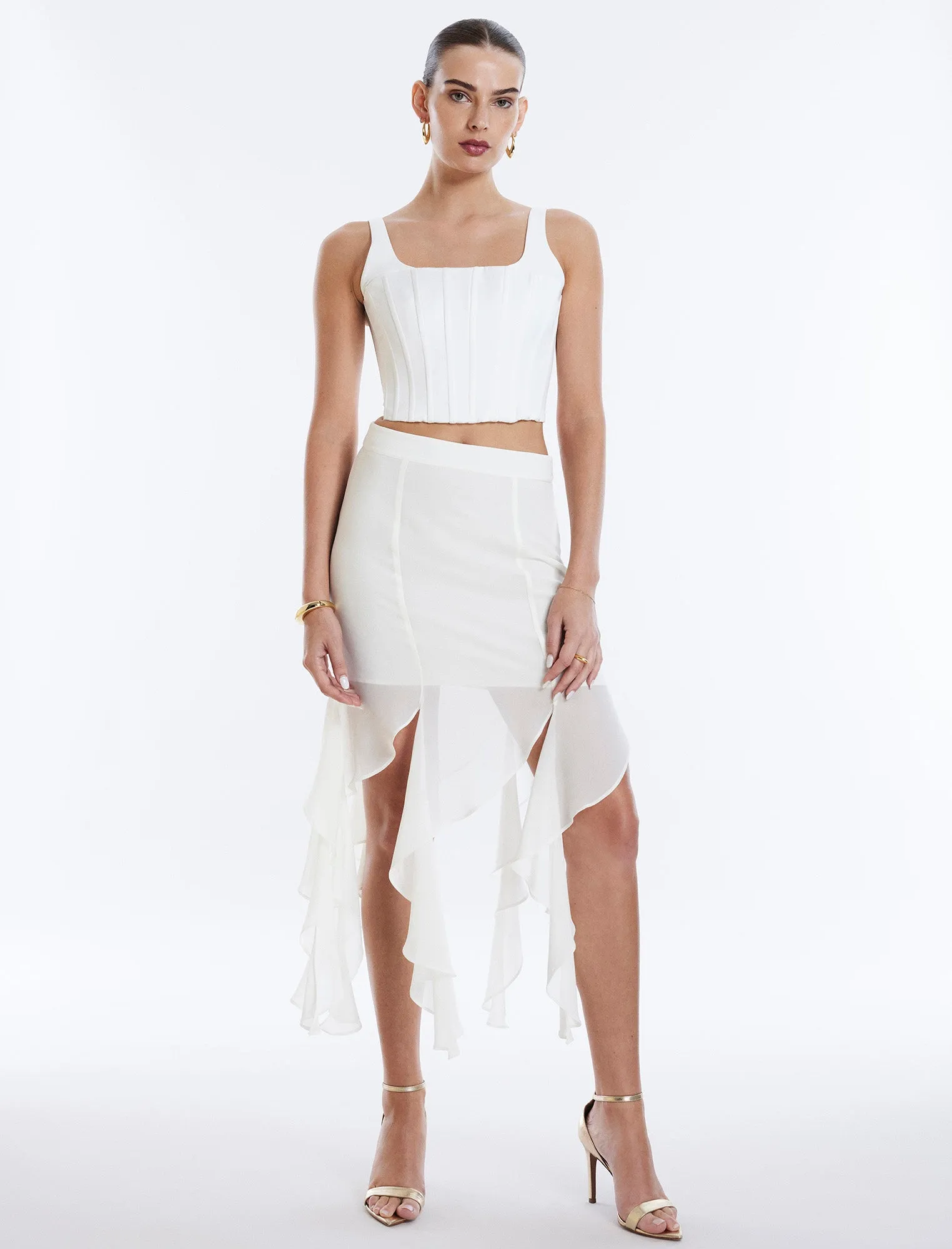 Cascading Ruffle Skirt