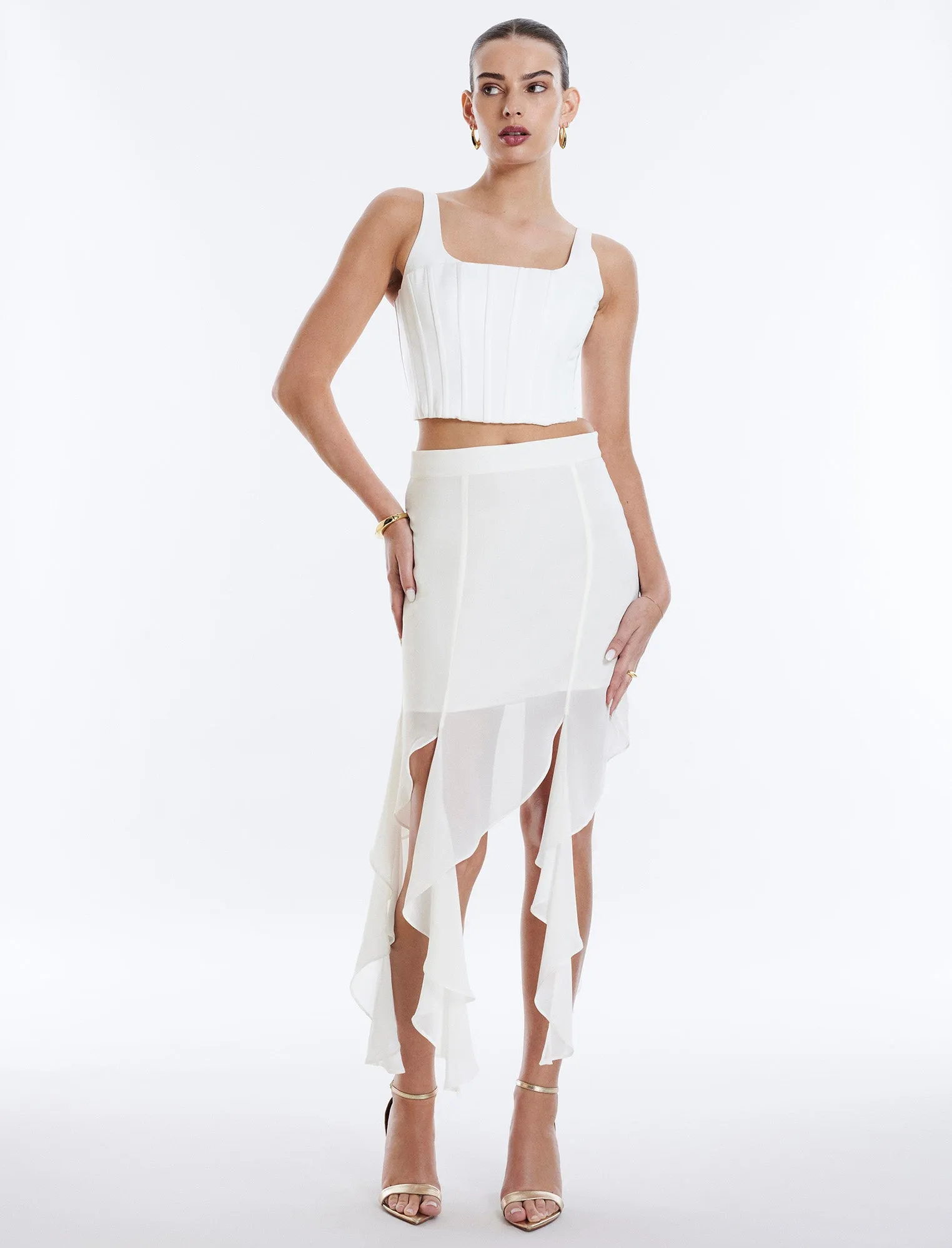 Cascading Ruffle Skirt