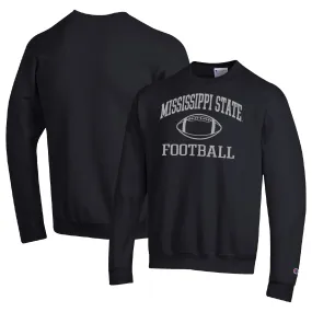 Champion Mississippi State Bulldogs Black Football Icon Pullover Sweatshirt