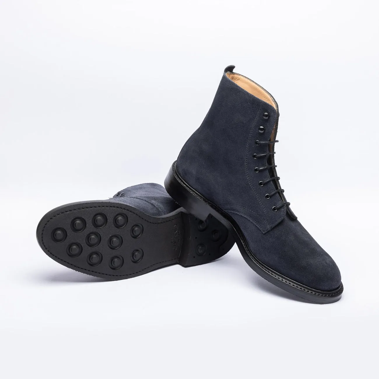 Cheaney Joseph & Sons Cheaney Joseph & Sons Leonard R Alt derby ankle boot in blue suede