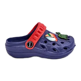 Children's Foam Lightweight Crocs Sandals Navy Blue Sweets