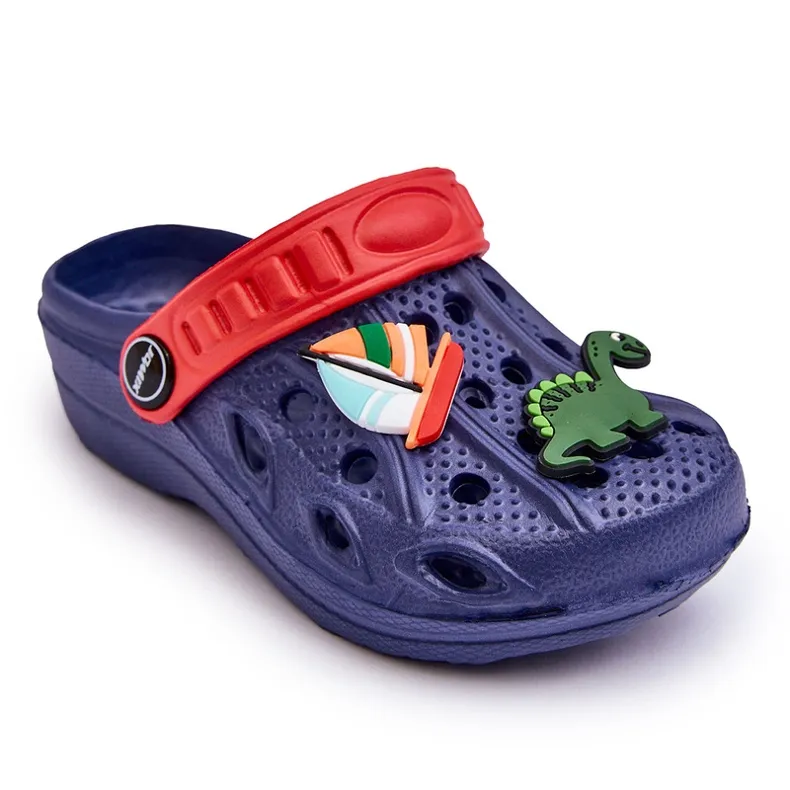 Children's Foam Lightweight Crocs Sandals Navy Blue Sweets