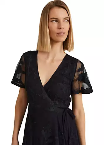 Clara Tapework Wrap Dress by Phase Eight | Look Again