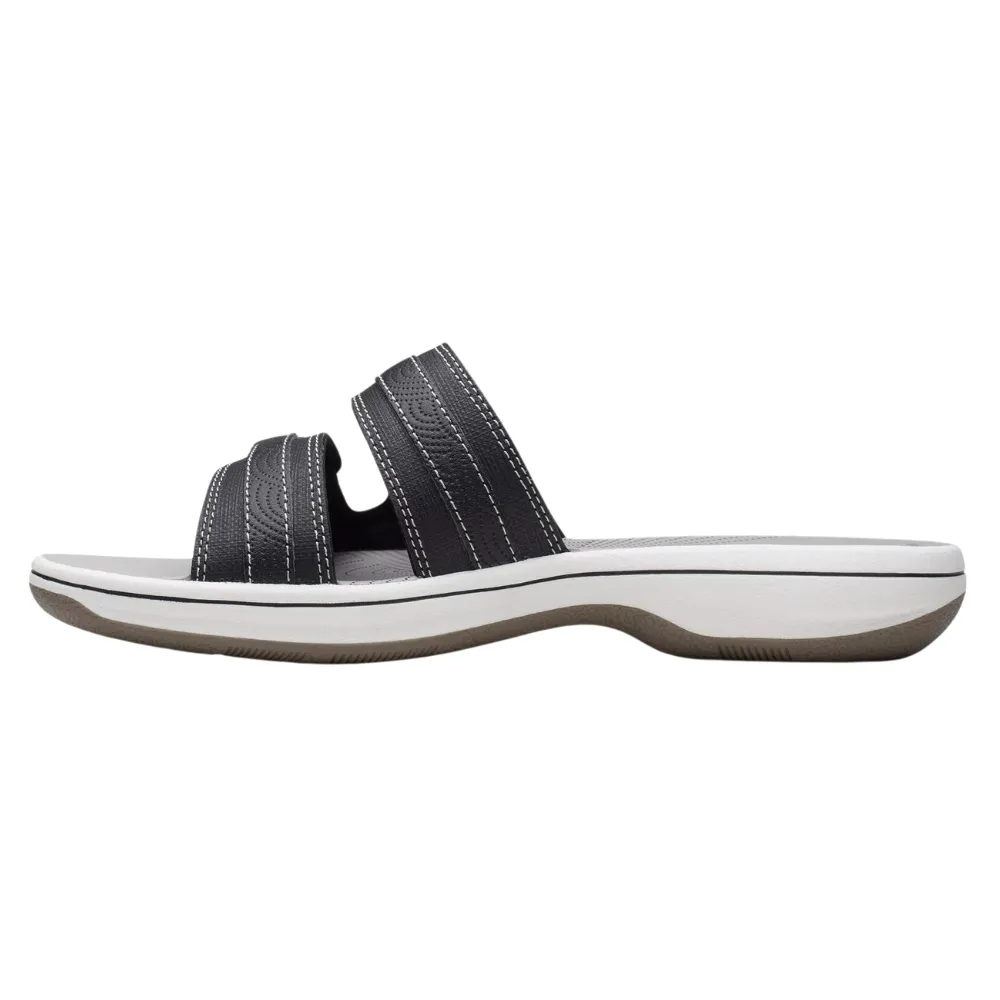 Clarks Breeze Piper Black Patent Sandal (Women's)