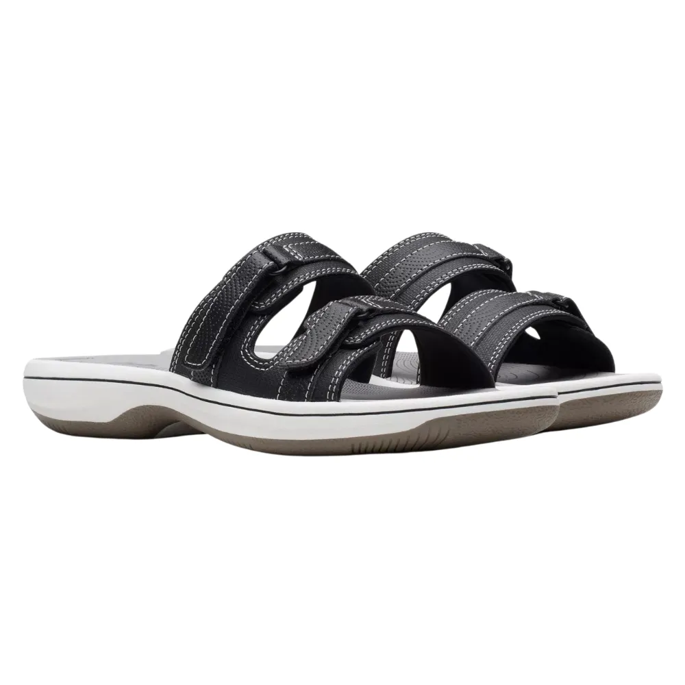 Clarks Breeze Piper Black Patent Sandal (Women's)