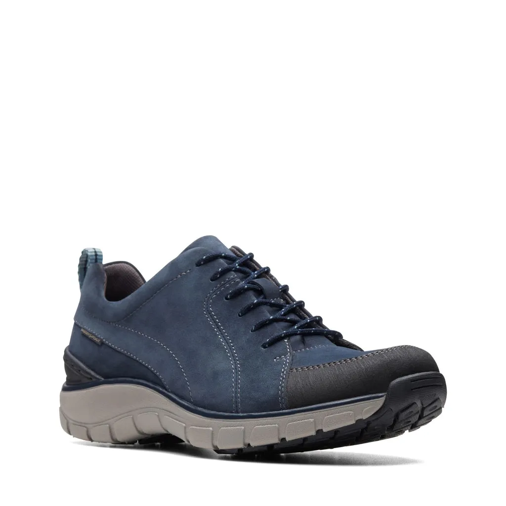 Clarks Wave Go Leather - Navy Combi Nubuck