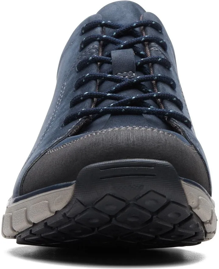 Clarks Wave Go Leather - Navy Combi Nubuck