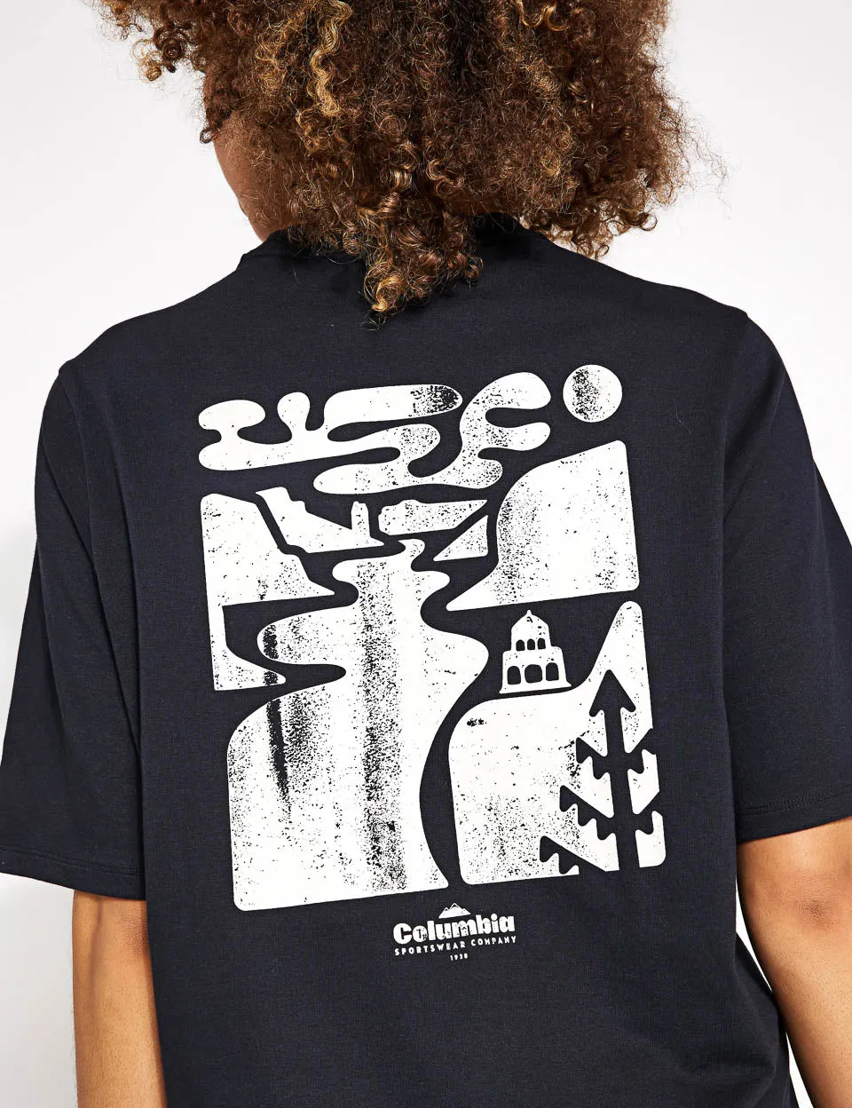 Columbia North Cascades Graphic T-Shirt - Black/Simple Gorge