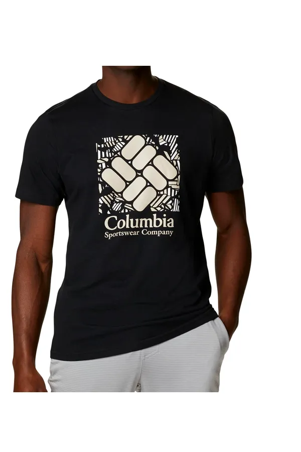 Columbia Rapid Ridge Logo Tee Black