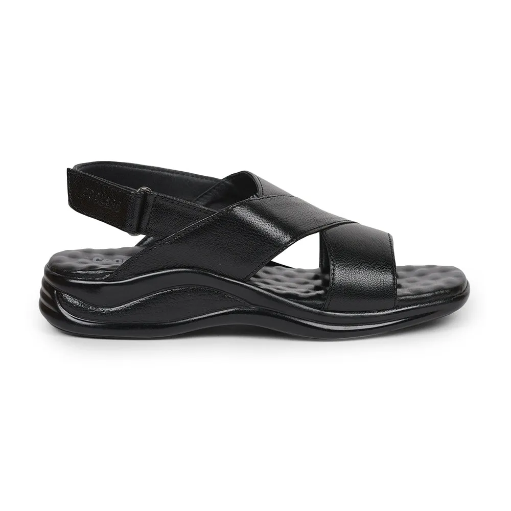 Coolers Formal (Black) Sandals For Men 2013-154 By Liberty