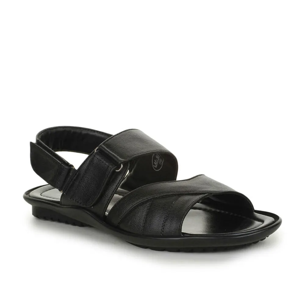 Coolers Formal (Black) Sandals For Men LAF-202 By Liberty