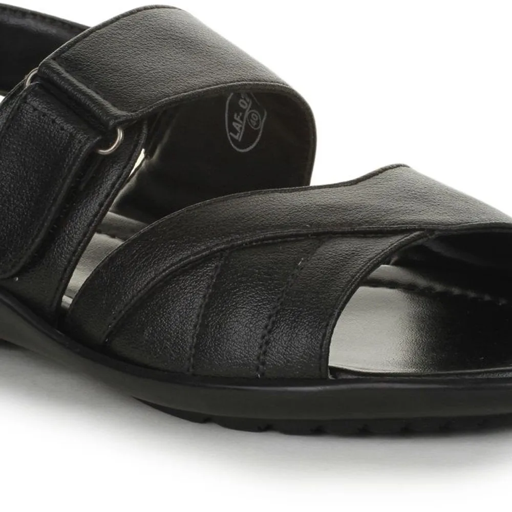 Coolers Formal (Black) Sandals For Men LAF-202 By Liberty