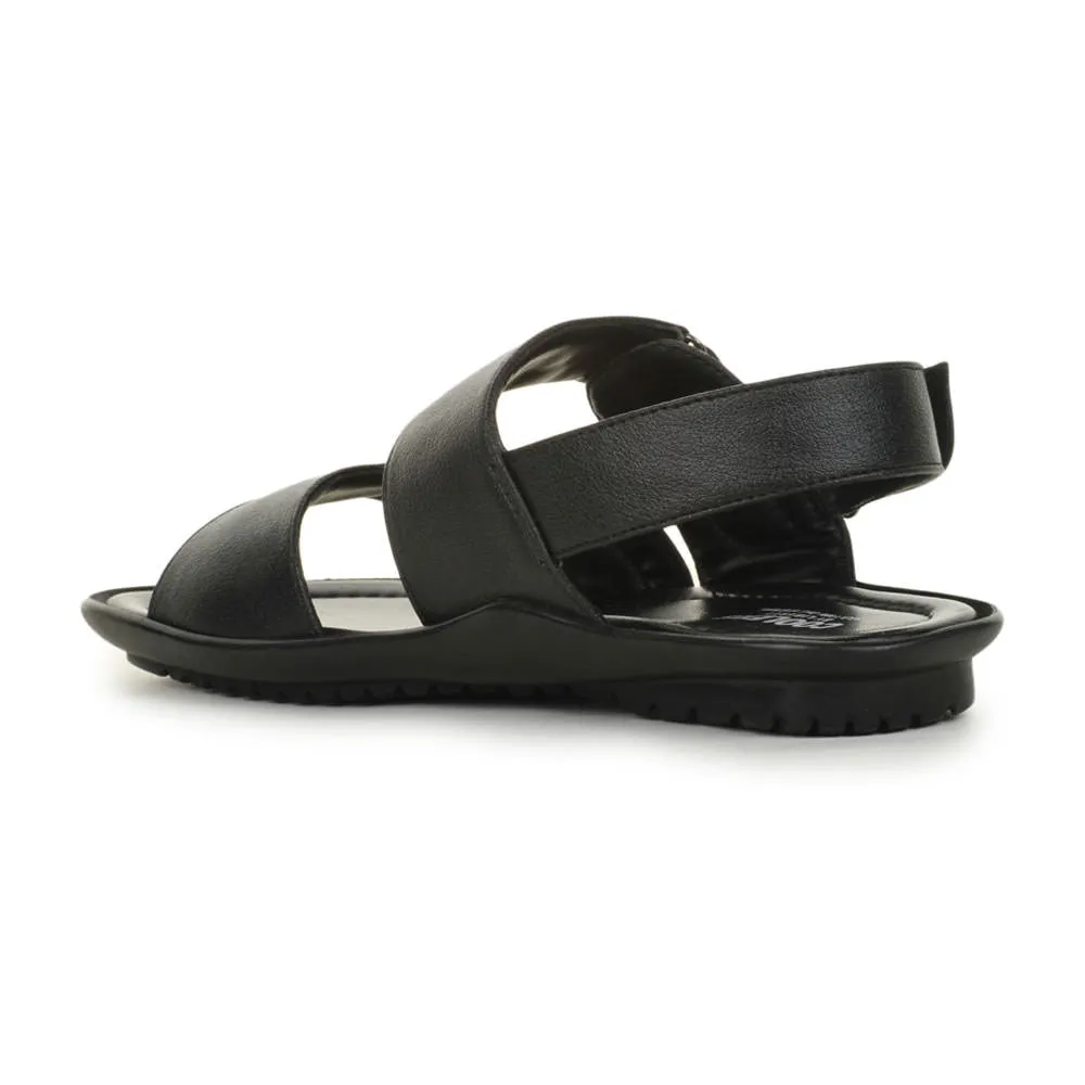 Coolers Formal (Black) Sandals For Men LAF-202 By Liberty