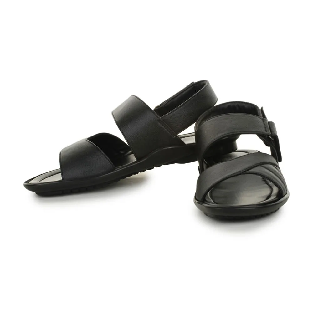 Coolers Formal (Black) Sandals For Men LAF-202 By Liberty