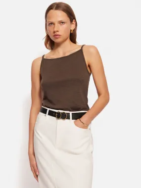 Cotton Luxe Tank | Brown